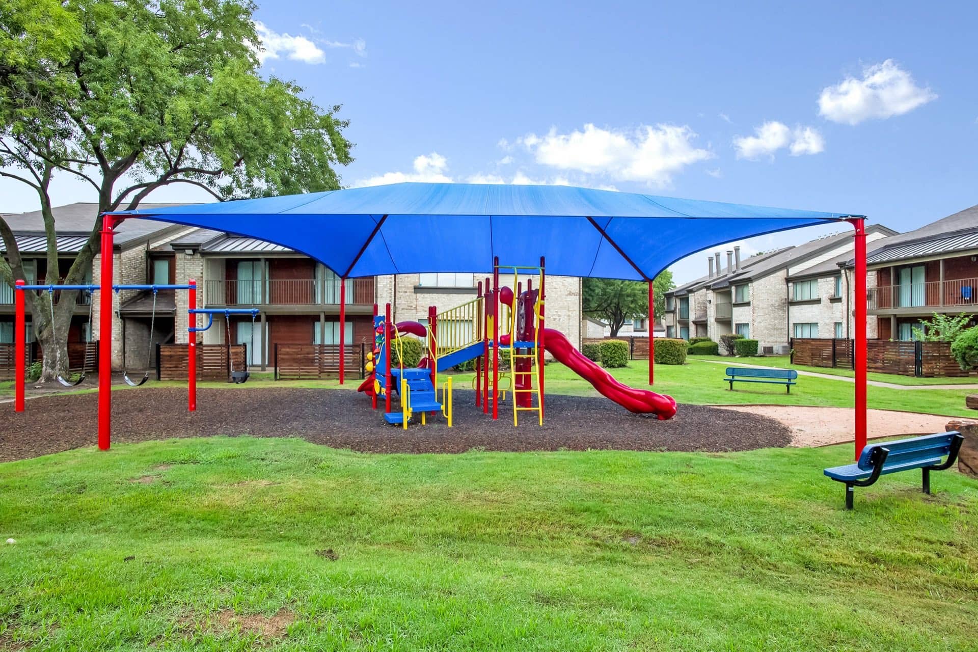 Covered playground